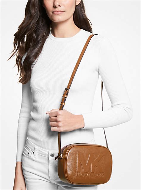 michael kors jet set travel oyster|Jet Set Travel Small Pebbled Leather Crossbody Bag .